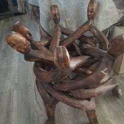African Unity wood carving