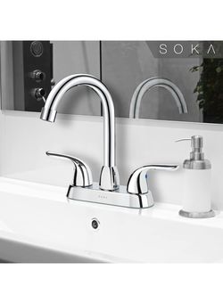 Two Handle Centerset Bathroom Faucet Brand New