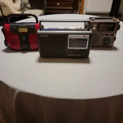 Sony ICF-36/Grundig FR-200 /WeatherX AM/FM Portable Camping Radios