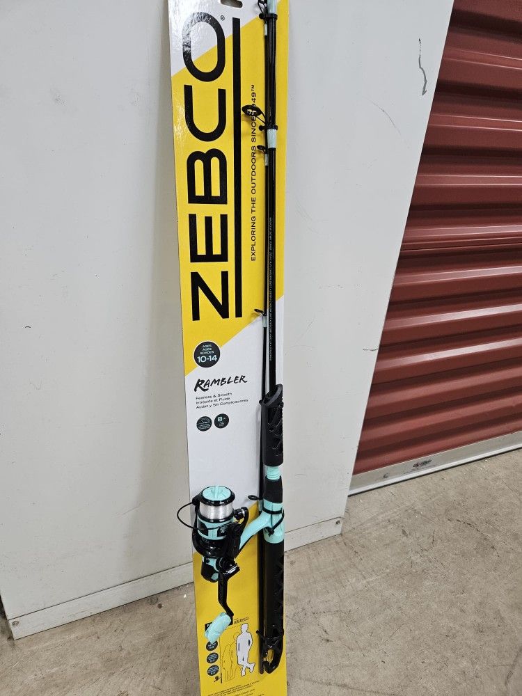 Zebco Kids Rambler Spinning Reel and Fishing Rod Combo, 5 Ft. 3 In