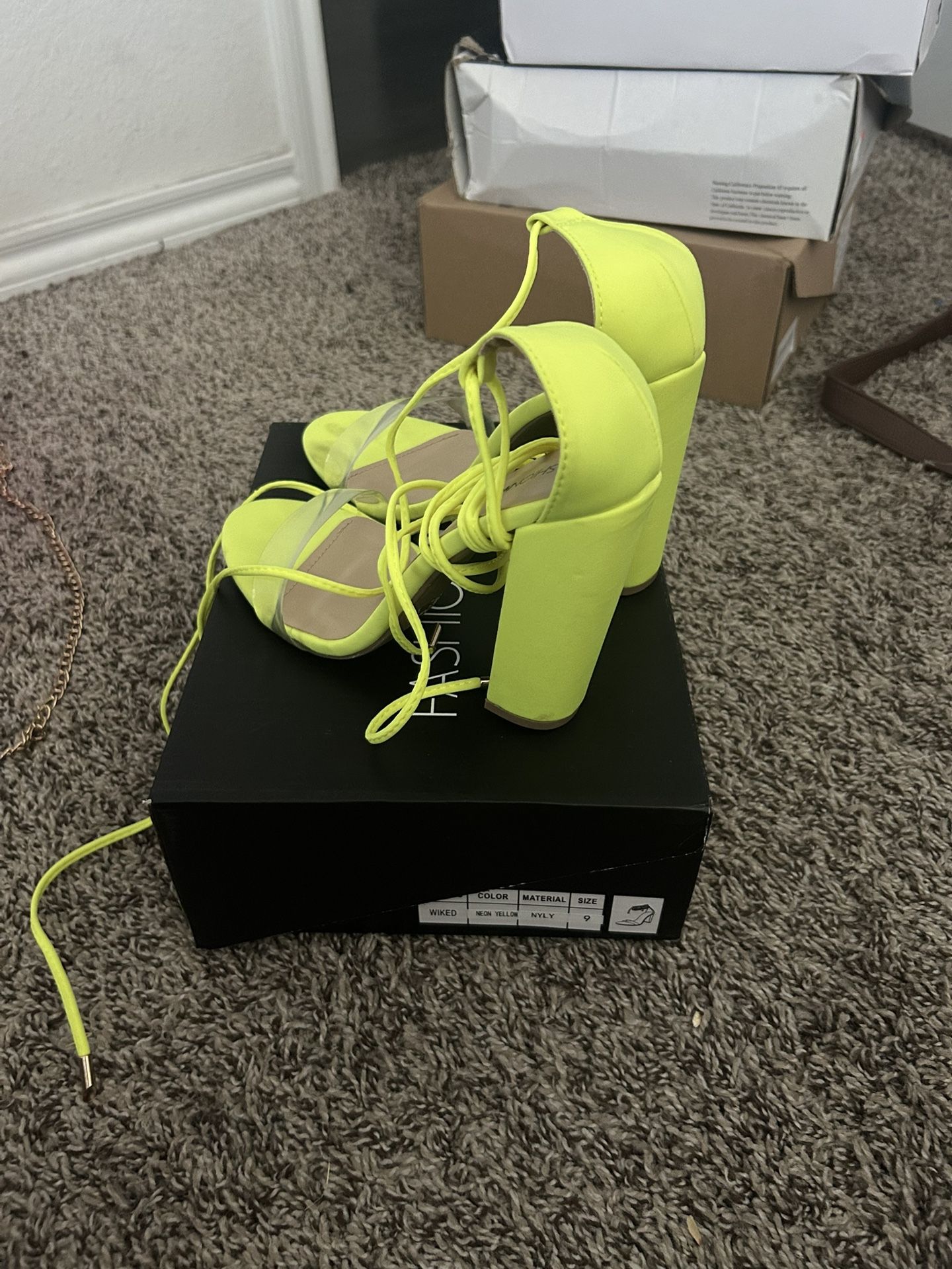 Neon Fashion Nova Heels