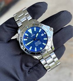 Omega Seamaster Diver 300M 41MM Blue Dial Stainless Steel Bracelet Arabic Bezel Red Second Hand 2265.80 Watch Appraisal