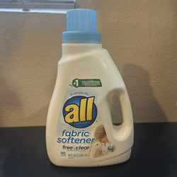 All fabric Softener Free Clear 60 loads 48fl oz