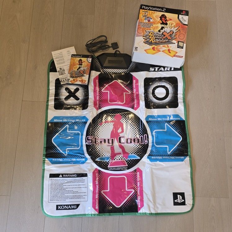 PS2 Dance Dance Revolution X Controller And Game PlayStation 2