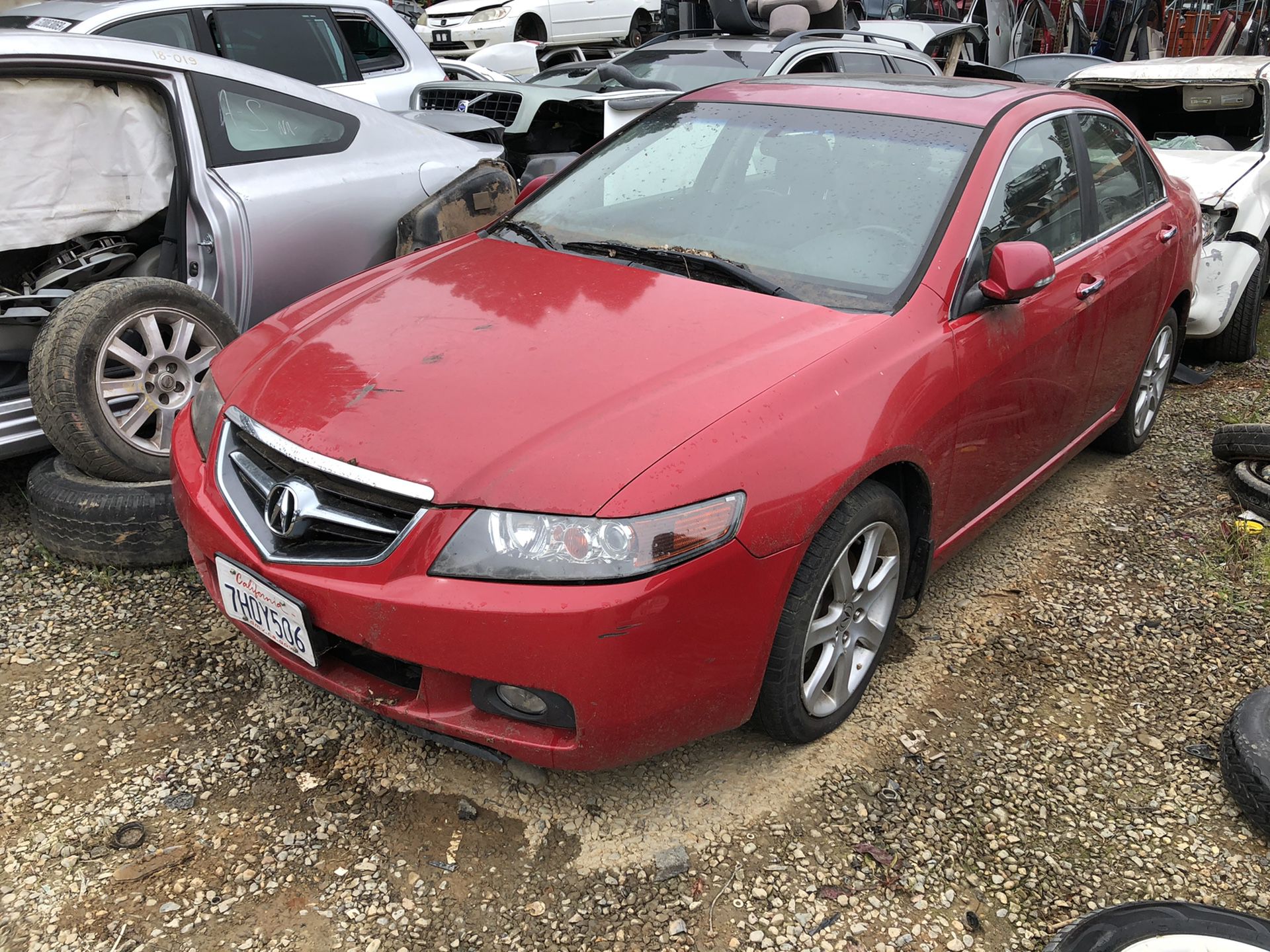2004-2008 Acura TSX for parts: left headlight, seats & more