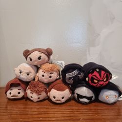 Star Wars Tsum Tsum Mini Plush Toy Minifigures  Figures 10 Pcs 