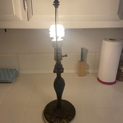 Antique Table Lamp Base Tiffany Style