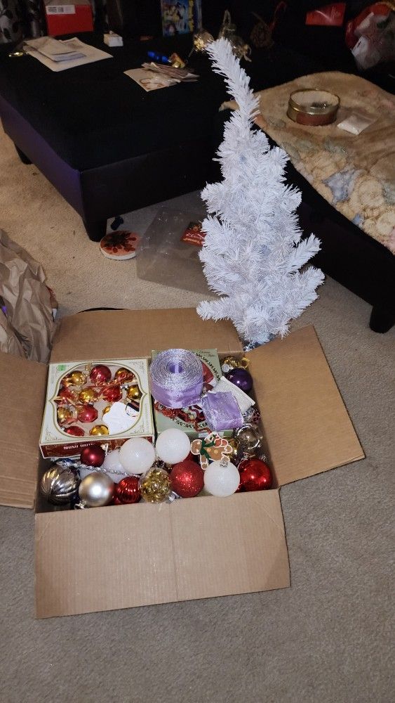 Christmas Ornaments And Tree