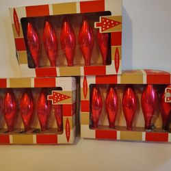 Vintage Colby Teardrop Ornaments