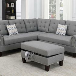 Sectional Sofa + Ottoman