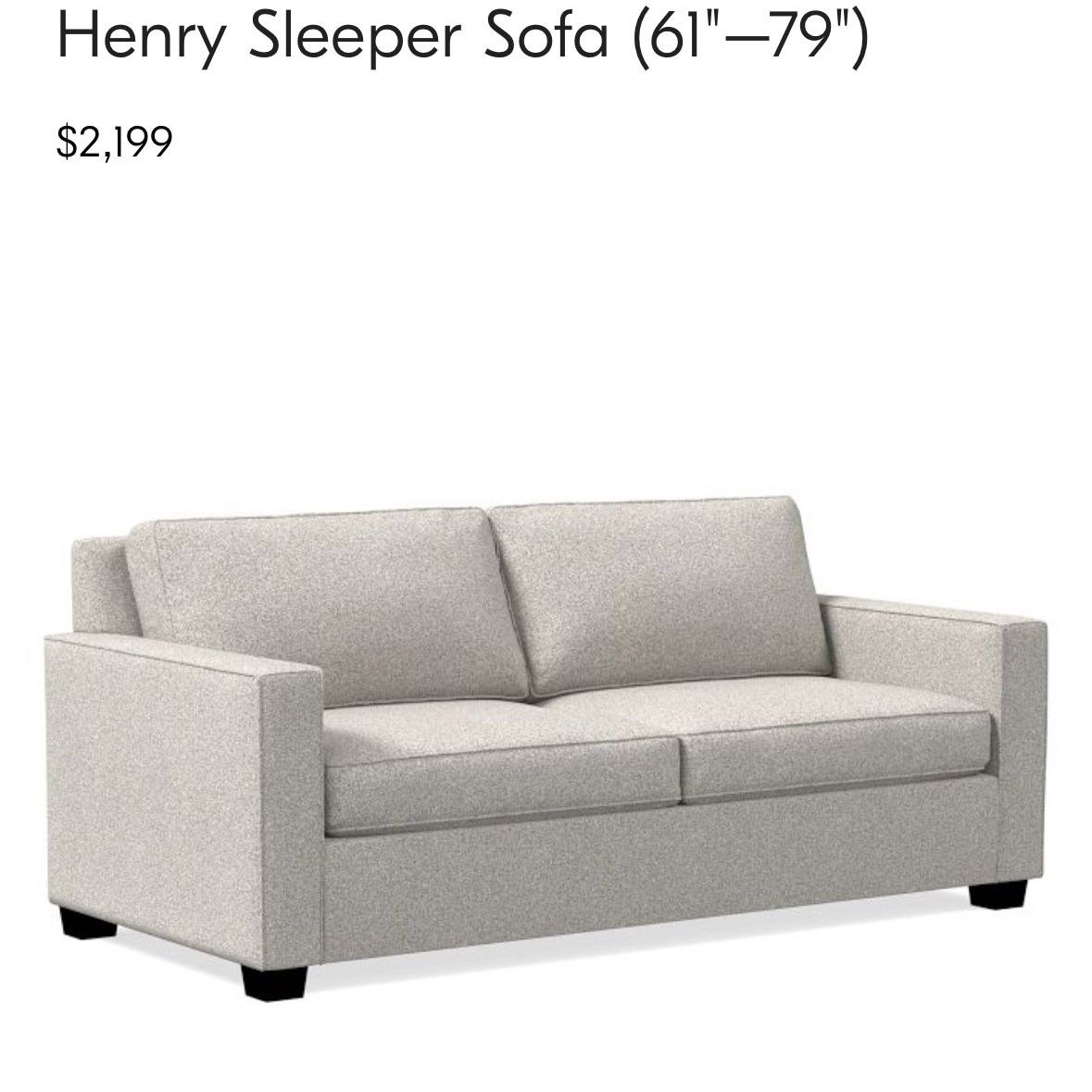 Henry Sleeper Sofa West Elm