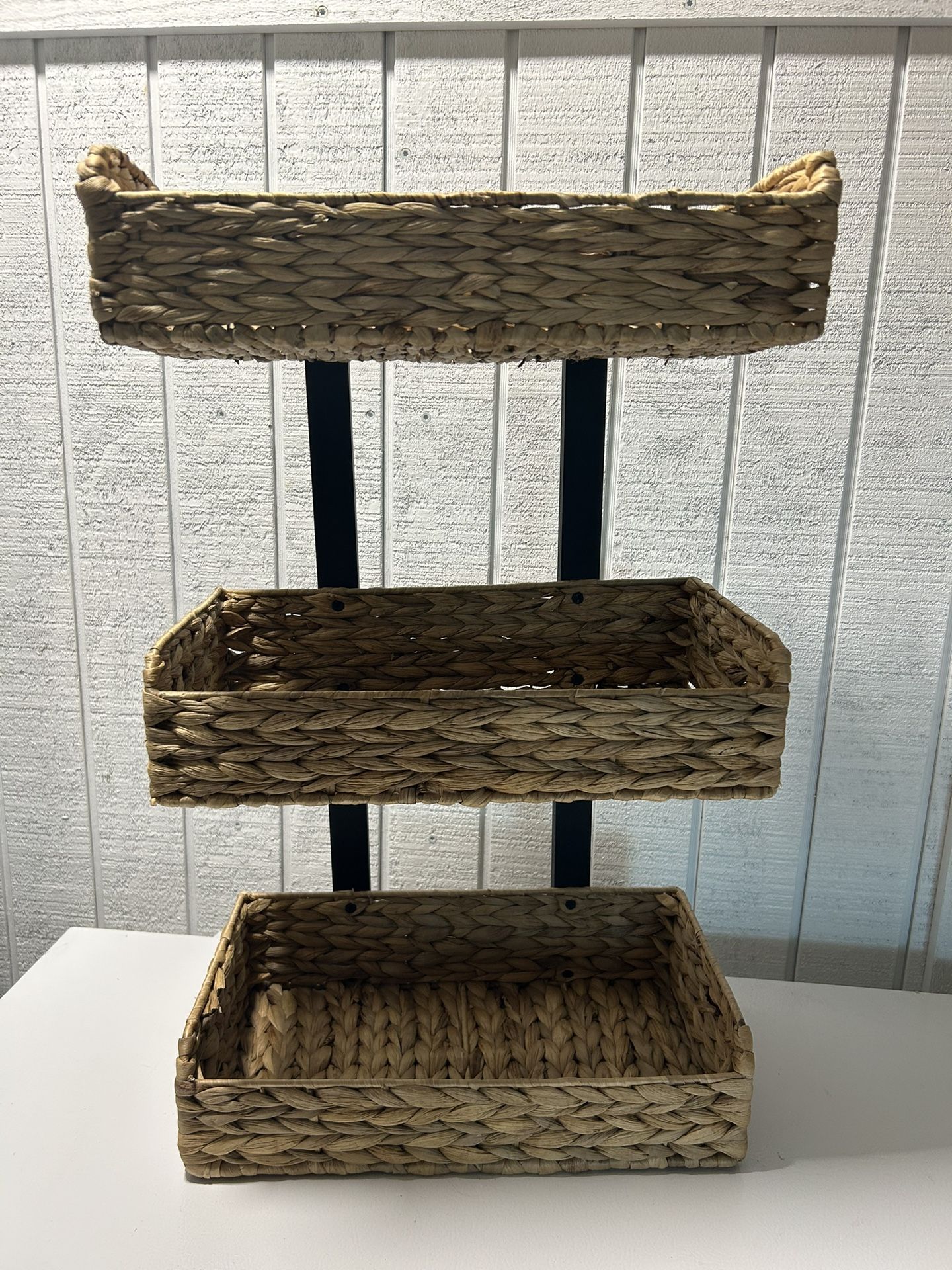 Tier Basket Organizer, Wall Mount, Market Display