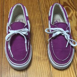 Vans unisex Canvas Boat shoes purple women 6/ Men 4.5