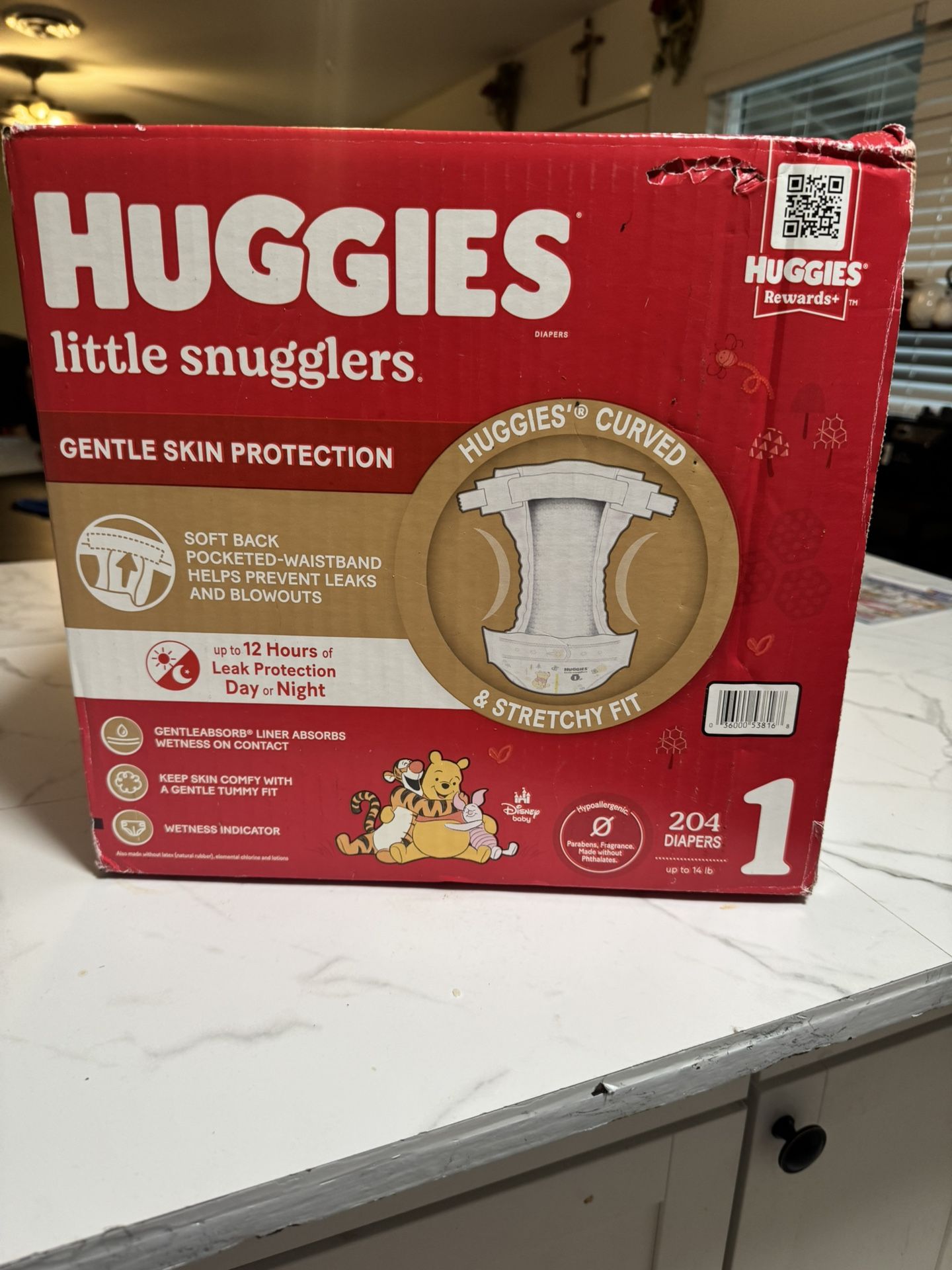 Huggies Size 1 Brand new Box 204ct