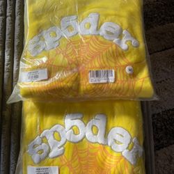 Sp5der hoodies size medium and small