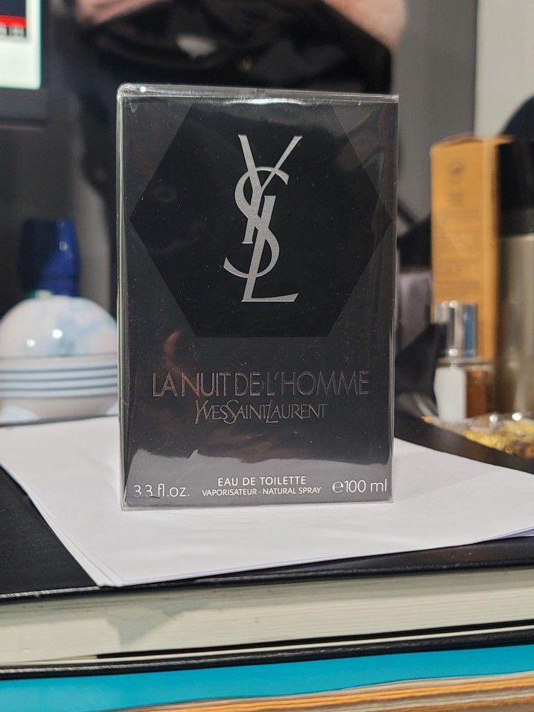 LA NUIT DE L'HOMME by Yves Saint Laurent cologne EDT 3.4 oz New in Box /