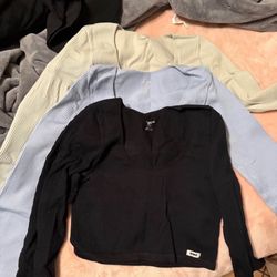 cropped compression gym shirt bundle of 4