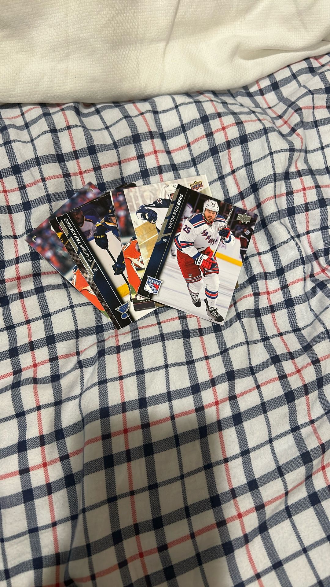 Random Hockey/ Football Cards With About 70 Cents Each