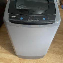 Comfee Portable Washing Machine, 0.9 cu.ft Compact Washer With LED Display, 5 Wash Cycles, 2 Built-in Rollers, Space Saving Full-Automatic Washer