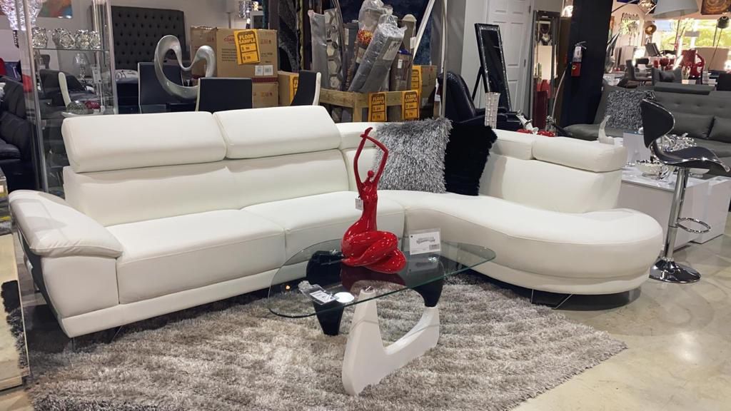 New White Sectional 🎉we finance just $39 down payment 