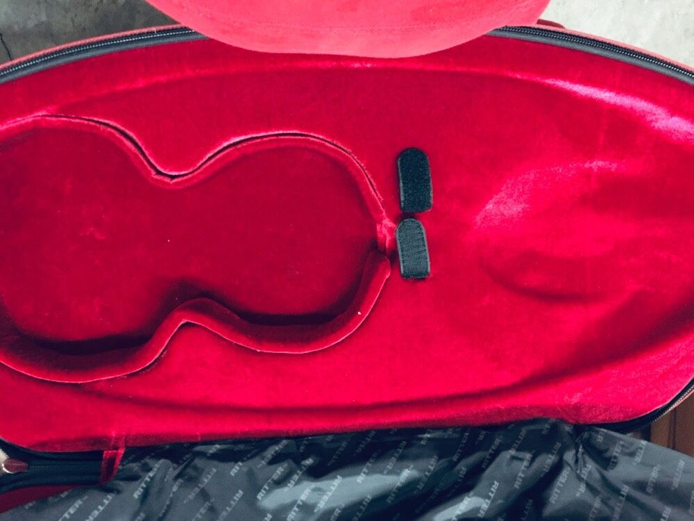 Ritter Red Featherweight 4/4 Violin Case new
