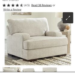 Light Gray Oversized Sofa Chair