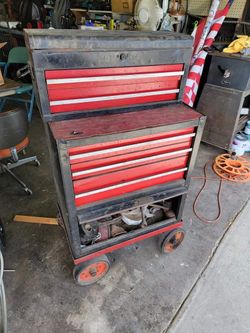 Tool Box Pull Around Vintage