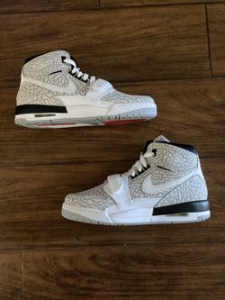 Nike Air Jordan Legacy 312 GS Big Kids Cement AT4040-100 Size 6Y 6.5Y Womenās 7.5 8