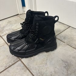 Black Polo And Ralph Lauren Boots Size 8.5