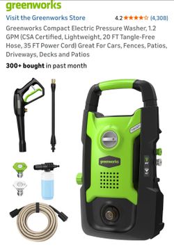 Brand new Greenworks Powerwasher