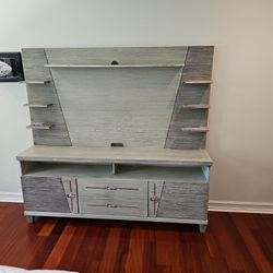 Dresser With TV Stand - Grey