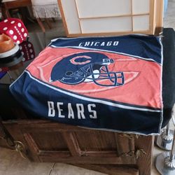 Chicago Bears, Fan Flag Vintage Color Orange & Navy Blue