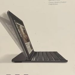 Logitech - Ultrathin Magnetic Keyboard Cover - Apple iPad Air 2 - Space Gray