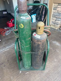 Oxy-sedalin Welding Set Cart with Tanks and Hoses