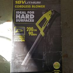 RYOBI 18V CORDLESS BLOWER