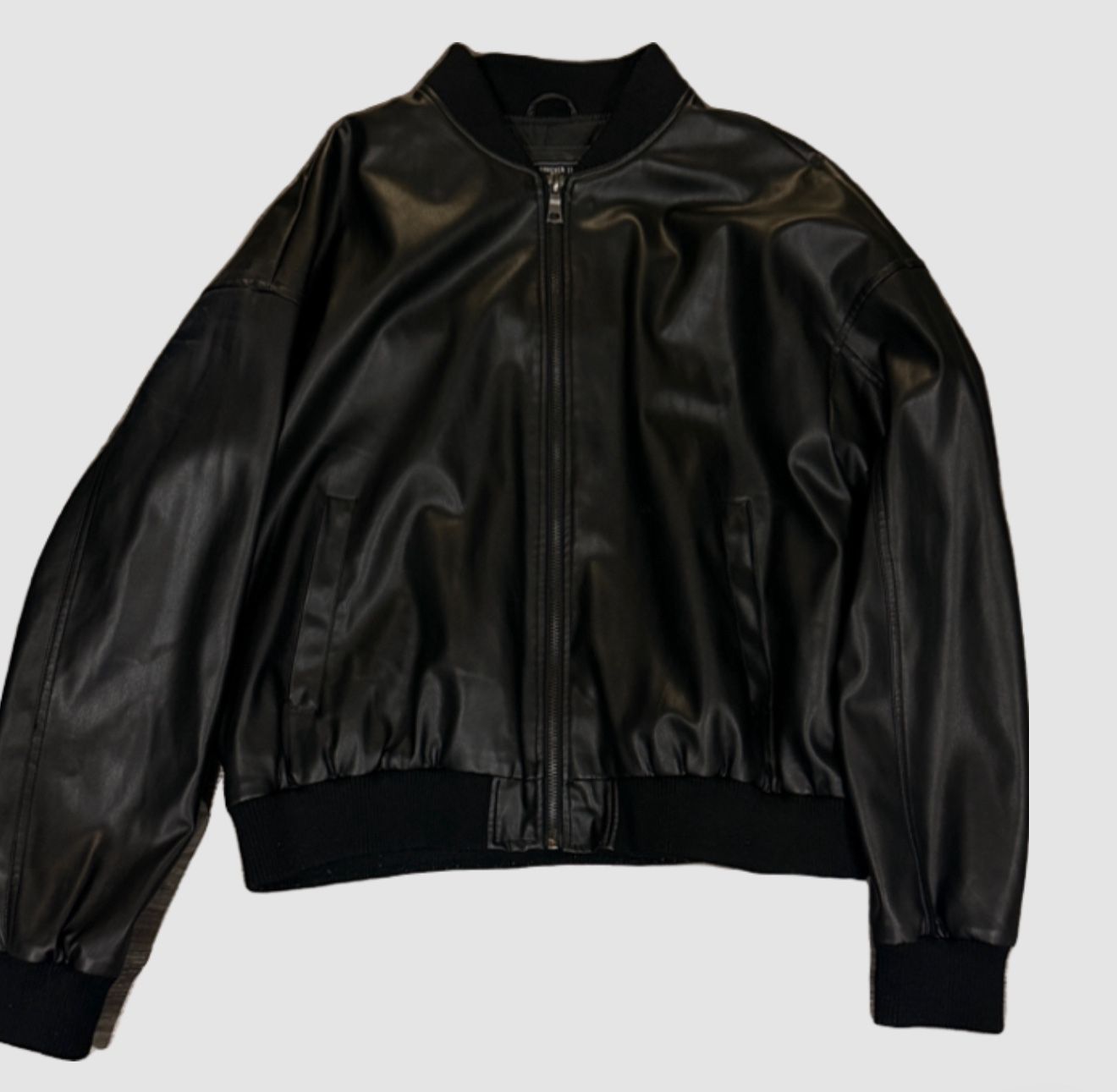 Forever 21 Black Blessed Leather Jacket