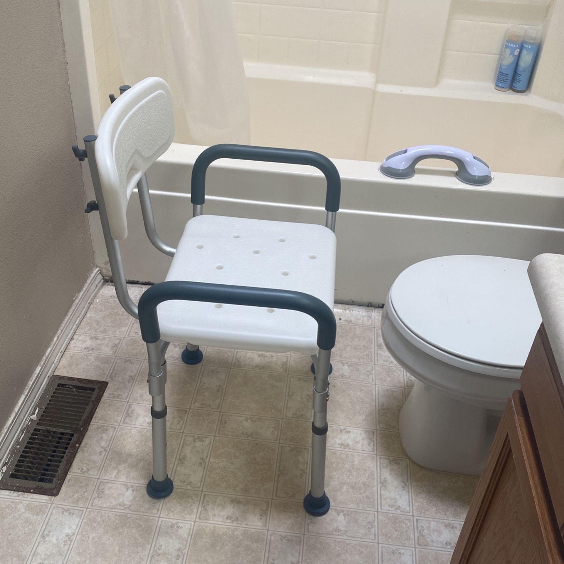 Shower Chair, And Bath Handles