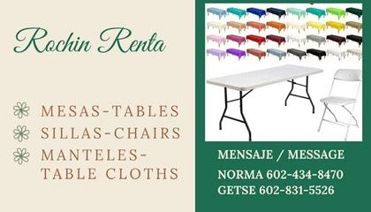 Mesas Y Sillas Para Eventos
