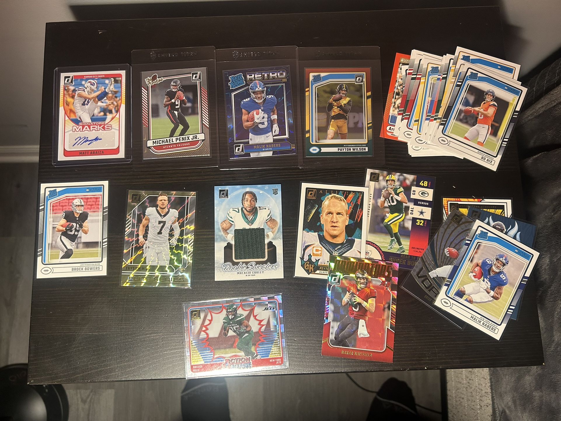 2024 Donruss , Prizm Jayden Daniel’s, Drake Maye Green Prizmatic Rookie Michael Penix, Auto, Gabe Used And Rookies!!!