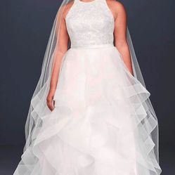 David's Bridal Plus Size Wedding Gown