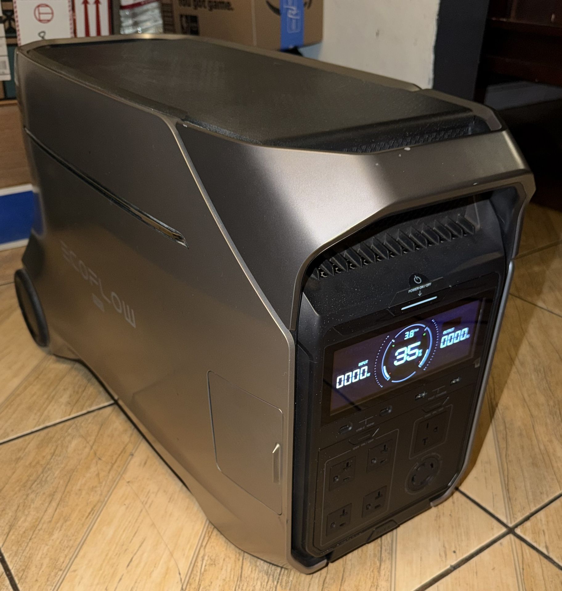 Ecoflow 4000watt Delta Pro 3 Solar Generator Power Station Home Back Up.