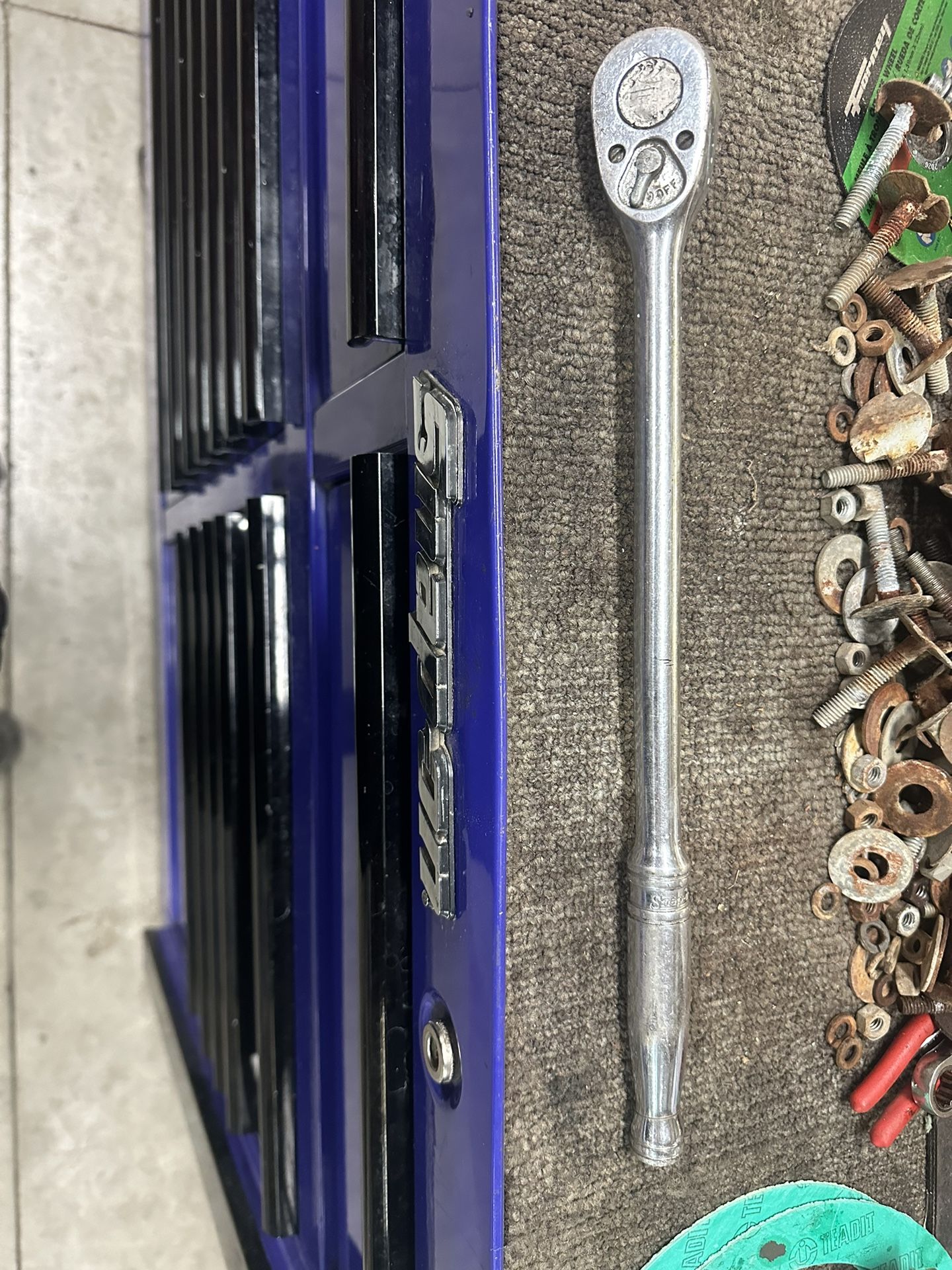 Long Snap On Half-Inch Drive Ratchet