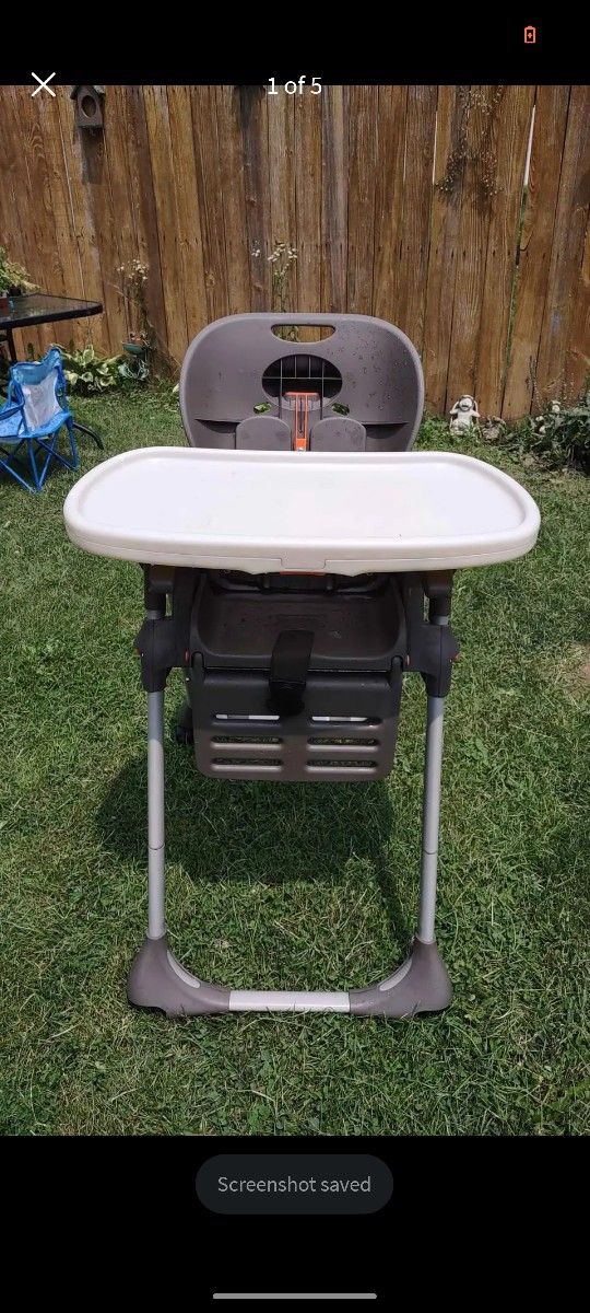 Nice Tall Clean Highchair , Foldable