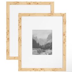 Kate and Laurel Picture Frame Set Of 2, 16 X 20 Matted To 8 X 10