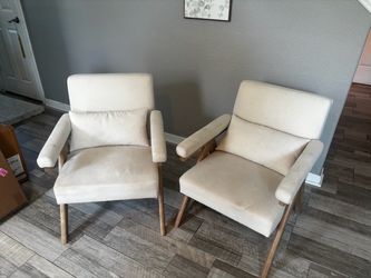 Pair of Upholstered Accent Chairs