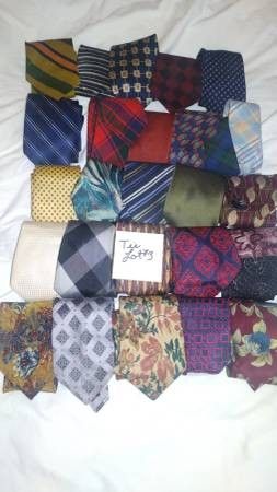 Lot 25 Pcs SILK & Fabric Neckties Neck Tie Wear Men's Clothes #3

