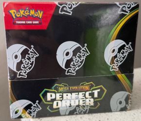 New/factory sealed Mega evolutions perfect order booster box for $220