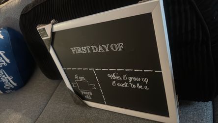 First day of school chalkboard