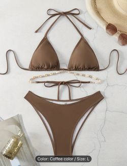 Brown Bikini - Two Piece (L)