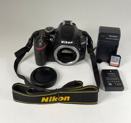 Nikon D3200 24.2MP DSLR Camera Body with 128GB Memory, Battery ~ 1062 Shutter